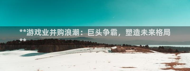 新航娱乐平台用户评价及反馈：**游戏业并购浪潮：巨头争霸，塑造未来格局
**